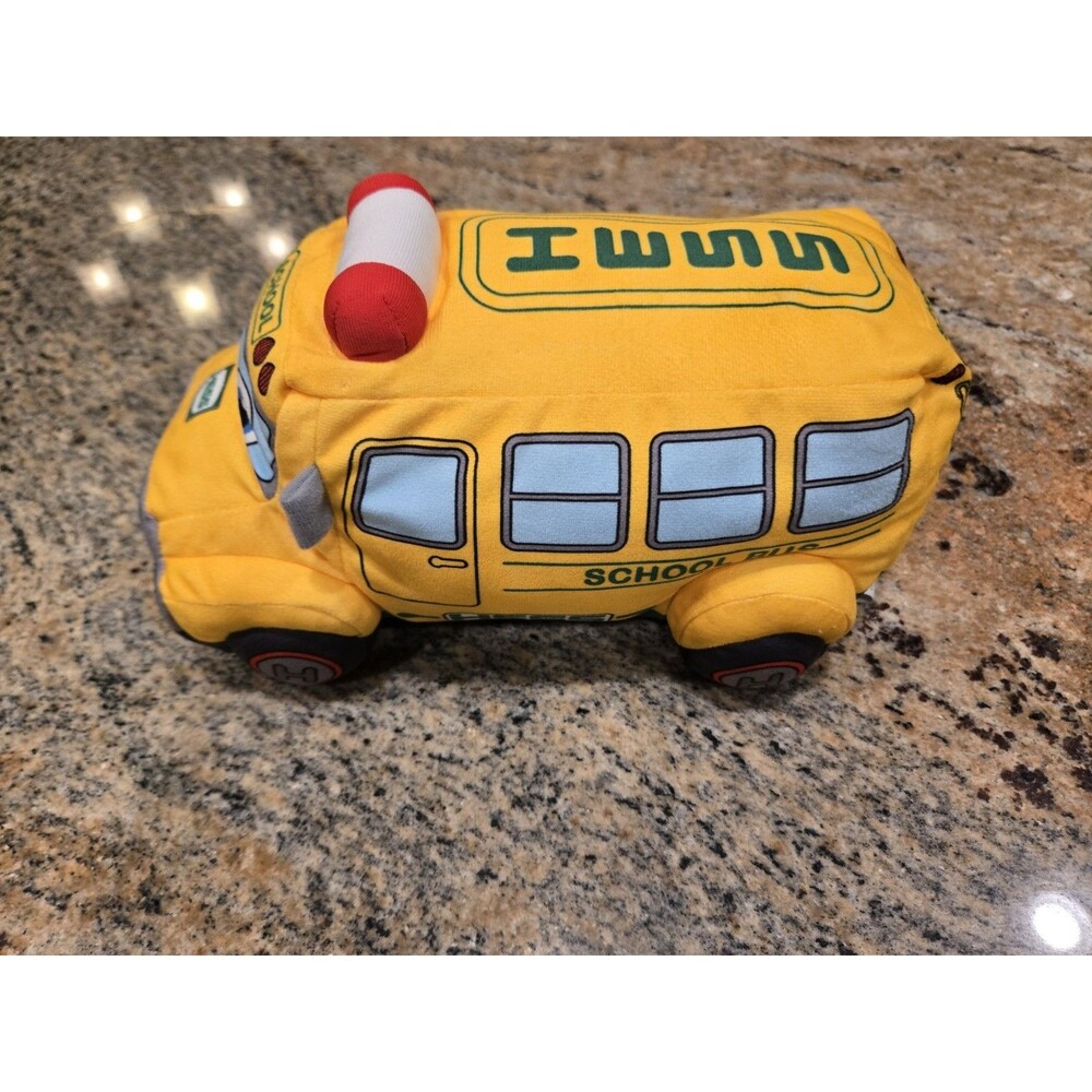 Hess School Bus Plush Lights and Sound -- Songs -- 2 Modes --Mint Condition.